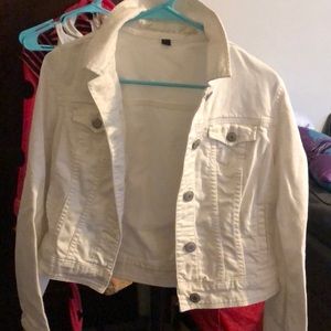 White denim jacket